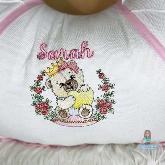 Pink teddy bear nursing pillow - Picture 5 of 5